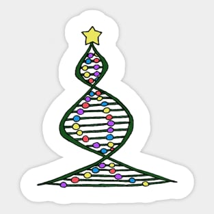 DNA of a Christmas Tree Sticker